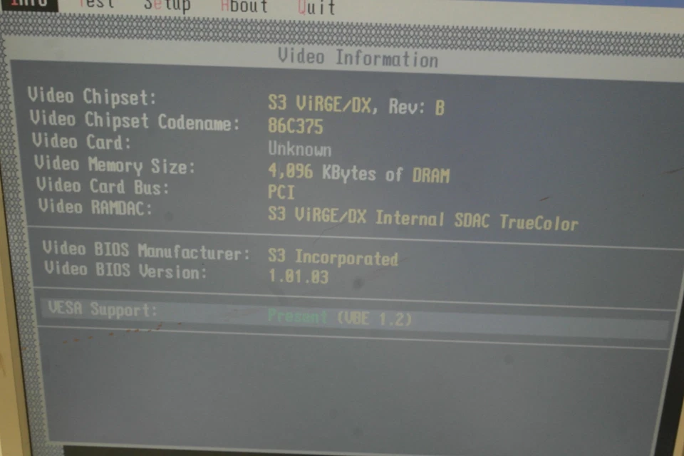 S3 Virge /DX On Board 86C375 VGA PCI Video Graphics Card 4 MB BF - Image 2 of 4