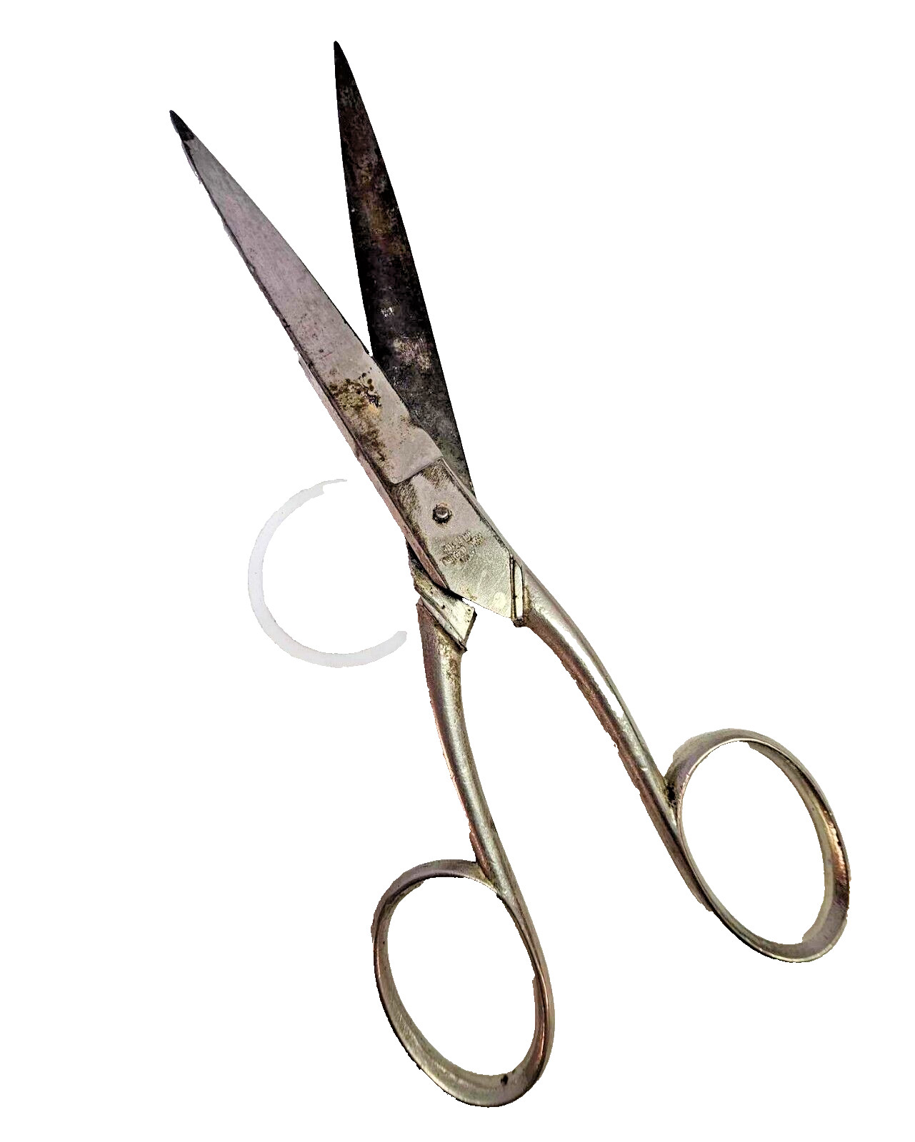 Vtg Hot drop forged steel italy scissors foremost 9" w Leather Case Germany- G5