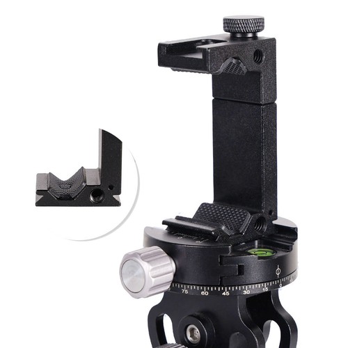 Morsetto treppiede scarpa fredda metallo foro vite 1/4" supporto clip per cellulare iPhone - Foto 4 di 10