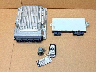 09-12 BMW 750i 750Li N63 ECU CAS4 Key Fob Engine Ignition Full Module Set OEM