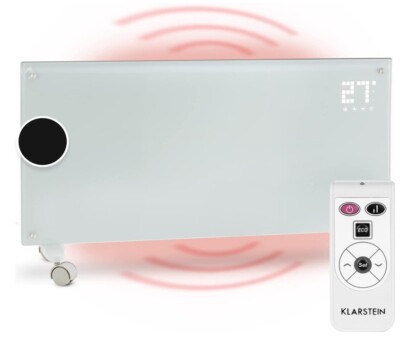 Klarstein Elektroheizung, Konvektor-Heizung mit Bodenrollen, Mobile Elektroheizu
