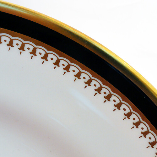 SPODE KNIGHTSBRIDGE LEATHER GREEN 5 Piece Place Setting NEW NEVER USED England - Picture 3 of 10
