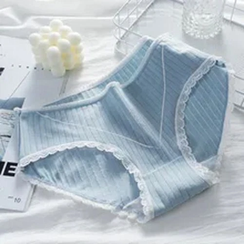 Calzoncillos cómodos estampados - Calzoncillos sin costuras cintura media ropa interior sexy de encaje Foto 3 de 4