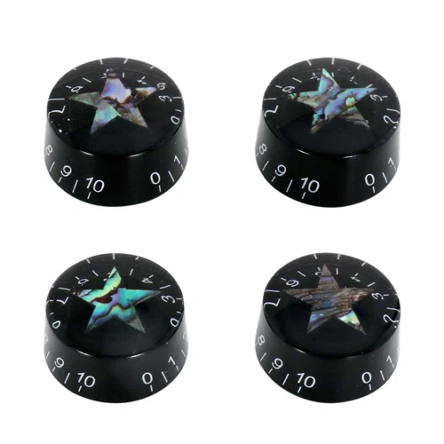  Electric Guitar Control Knobs Volume Tone Top Hat Knobs for LP SG ES White 4Pcs