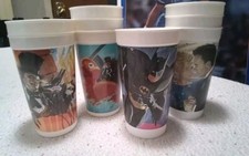 9 Vintage 1992 McDonald s Batman Returns 32oz Cups Set Of 4