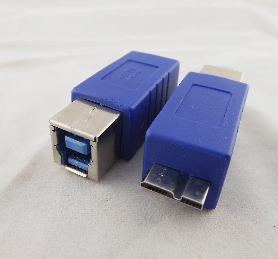 1x USB 3.0 B Female to Micro B Male Plug Converter Adapter Connector High Speed - Image 3 of 4