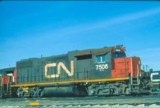 CNR 7506 GP-38, Toronto, On, 09/86; Kodachrome Original