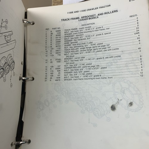 CASE 1150E 1155E CRAWLER TRACTOR DOZER PARTS MANUAL BOOK CATALOG - Picture 5 of 9