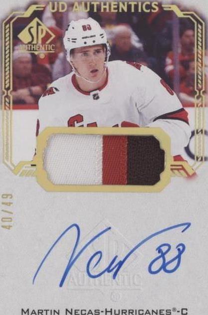 2021-22 SP Authentic - Ud Authentics Martin Necas #UDA-MN Patch /49 (AU ...