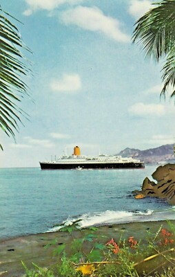 Vintage Postcard  SHIPS  ''BREMEN'' FLAGSHIP OF NORTH GERMAN LLOYD  UNPOSTED