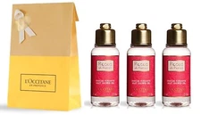 3 PC L'Occitane En Provence ROSES ET REINES Silky Shower Gel 3@2.5 oz New in Bag