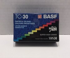 VHSC TC 30 BASF TC30 VHS Cassette Tape Compact Videocassette - New