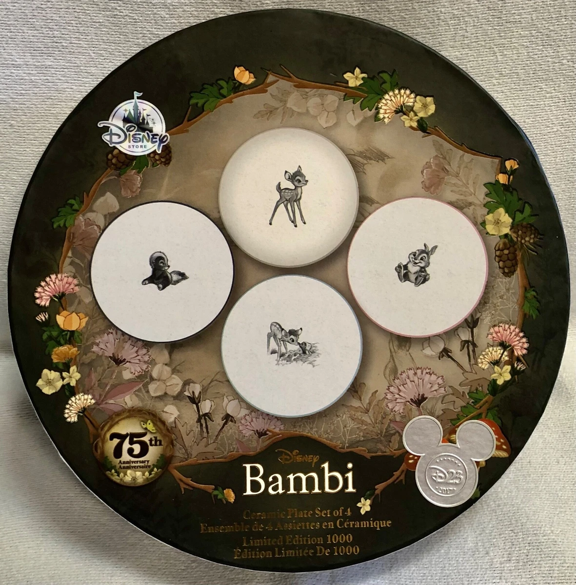 Bambi ミニプレートセット Las mejores ofertas en Bambi Placas de Disney (1968-presente) | eBay