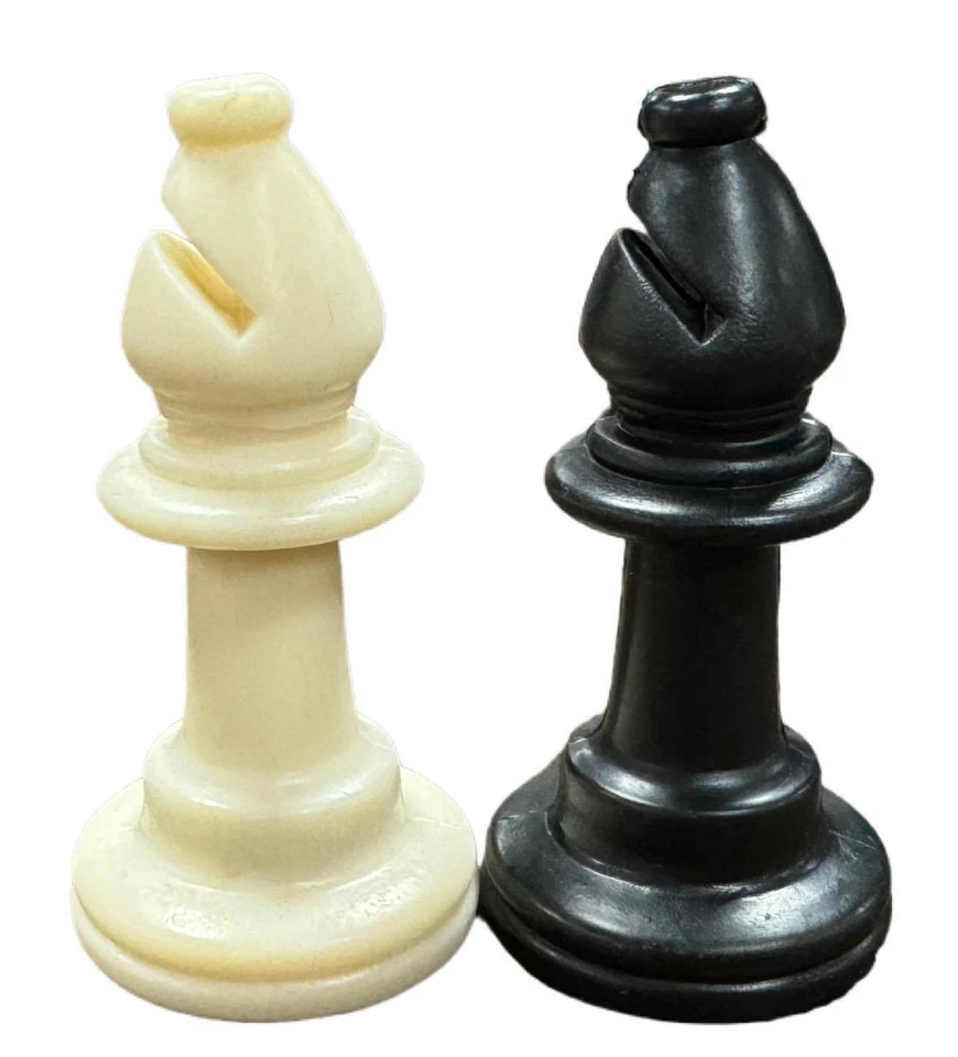 Weighted Scholastic Plastic Chess Pieces - Matte Finish - Image 4 of 4