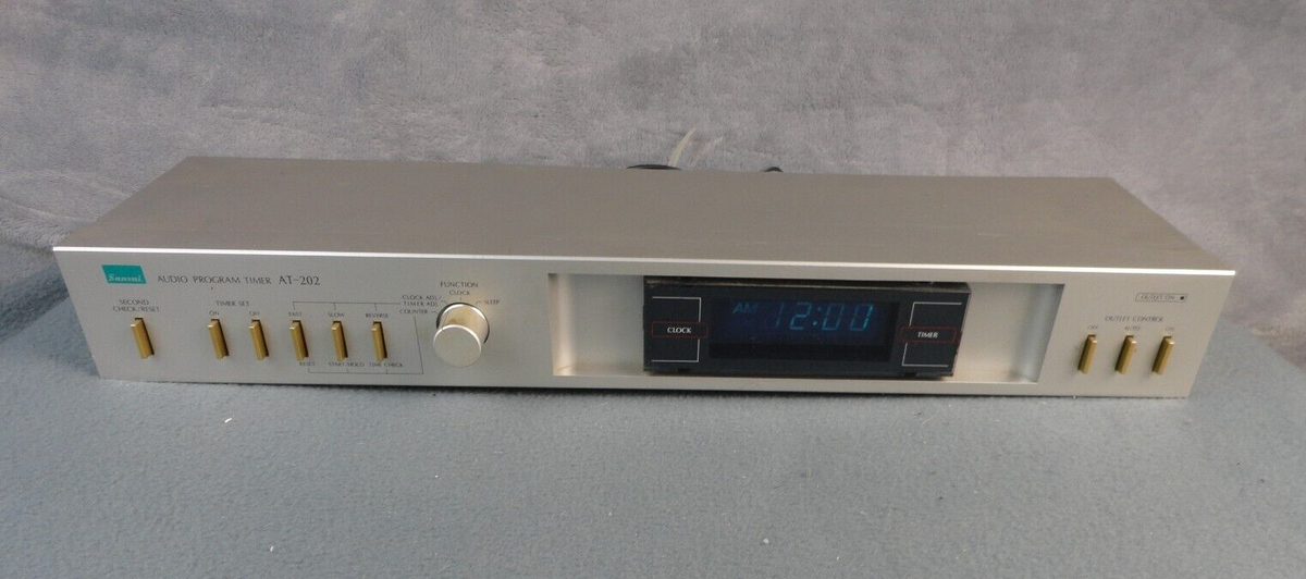 SANSUI AUDIO PROGRAM TIMER MODEL AT-202 Silver | eBay