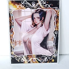 Boa Hancock Robe Jeweled Waifu Card Anime Art Oversized Acrylic A5 Star Diamond