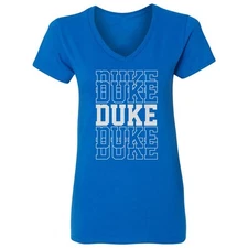 Vintage Duke Apparel - Retro Design Ladies' V-Neck Tshirt