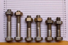 DDR Original ESKA | Maschinenschraube M10 x 65 / 60 / 50 / 45 , 6 Stück