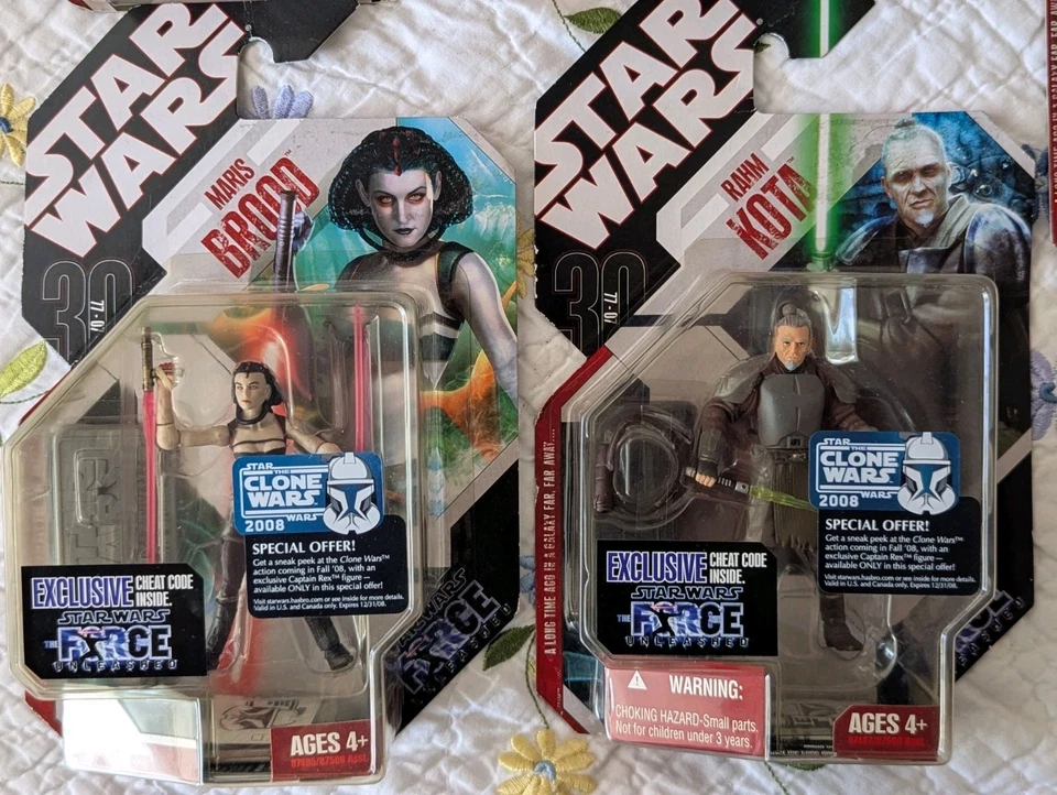 Lote de 5 figuras Star Wars 30 aniversario colección The Force Unleashed 2007 Foto 3 de 4