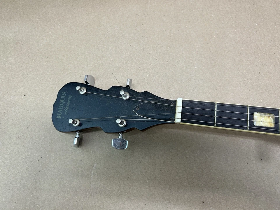 Vtg Harmony  Marquis H409 Double Eagle 5 String Banjo Closet Find Never Played - Image 4 of 4