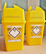 sharps safe bin QTY 2  size Sharps Box safe medical blade & Needle disposal 