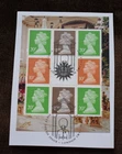 GB 2014 Stamp Pane,  Buckingham Palace,  on Piece, Used ex FDC