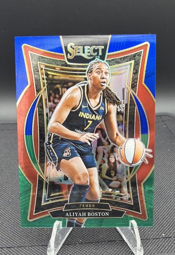 2025 Panini Select WNBA - Concourse Aliyah Boston #64 Green & Blue Prizm /349