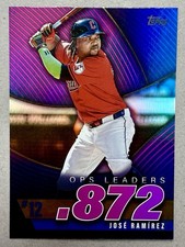 2025 Topps Series 2 - JOSE RAMIREZ OPS BEST PINK FOIL #OPS-12 - GUARDIANS
