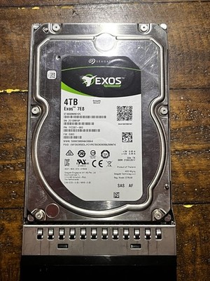 Seagate Exos 7E8 4TB SAS 3.5 in Internal Desktop HDD Silver Hard Drive