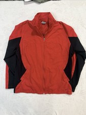Red and Black Nike Zip-Up Windbreaker Jacket