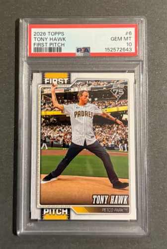 2026 Topps Series 1 Tony Hawk Base (PSA 10)