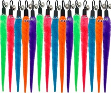CATEN Cat Worm Toy Refills, 15 Pieces Cat Wand Attachments Worms Toy