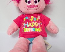 Build A Bear Trolls Princess Poppy Stuffed Doll 23" Plush Pink DreamWorks