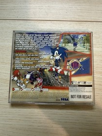 Sonic Adventure (Sega Dreamcast, 1999) Game 2 Disc Not For Resale Complete