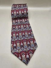 Mark Alexander 100% Silk Men's Neck Tie Paisley  59 x 3.5 in