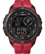 Mens Wristwatch TIMEX UFC RUMBLE TW5M59200 Digital Silicone Red Chrono Timer