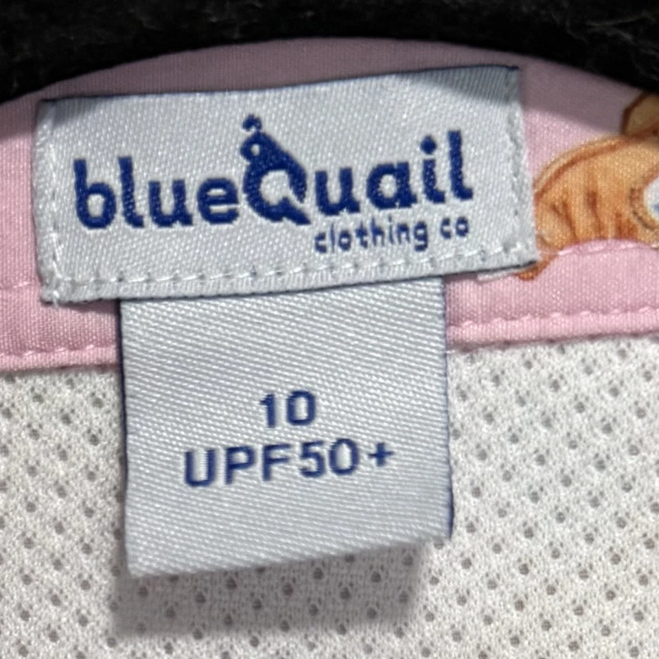 BlueQuail Niños Botas Estampado Botones Vestido Occidental Rosa UPF 50+ Talla 10 Foto 4 de 4