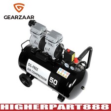 Compressore Aria Silenzioso Basso Rumore 50 Litri Senza Olio 220V 1600RPM Nuovo