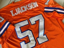 TOM JACKSON DENVER BRONCOS 1977  FOOTBALL JERSEY SIZE 54 ORANGE MESH SEWN