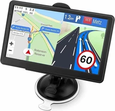 Car Truck GPS Navigation 7 Inch Touch Screen Lifetime Maps Spoken Directi