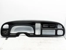 1999 – 2001 DODGE RAM DASH INSTRUMENT SPEEDOMETER RADIO CLUSTER BEZEL BLACK OEM