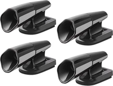 4 PCS Deer Whistles Wildlife Warning for Cars, Vehicles, Motorcycles, Black Ultr