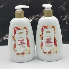 2 NEW Dove Limited Edition Hand Wash Apple Cider Caramel Holiday Treats 12oz Ea