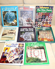 Lot of 8 Quick  Easy Simple Quilt Quilting Books with Patterns