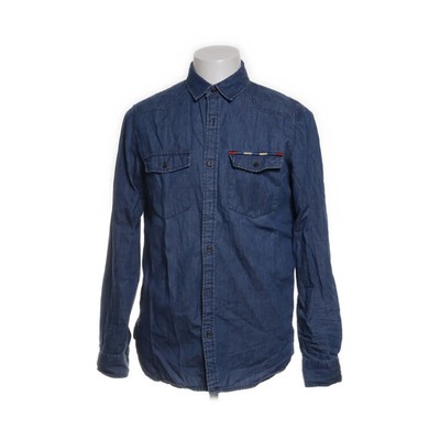 Forever 21 Men, Jeanshemd, Größe: S, Blau/Rot, Baumwolle, Denim, Herren #feS