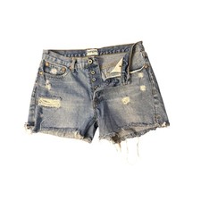 Umgee Jean Cutoff Shorts Women Size 30 Light Denim Booty Stylish LA California