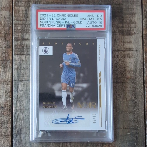 21-22 Chronicles - Noir Spotlight Signatures Didier Drogba gold /10 Auto