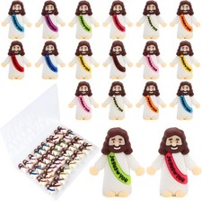 40 Pcs Mini Jesus Figurines in Bulk, Little Jesus Loves You Figures to Hide Tiny