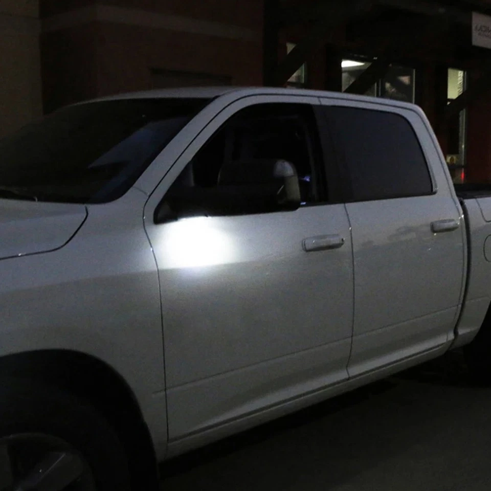 AUXITO 白色侧 LED 镜信号灯适合道奇 RAM 4500 5500 2011-2018 — 第 4/4 张图片