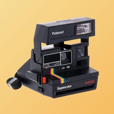 Custom polaroid 635 cl add your text, polaroid rainbow, polaroid 600 type,